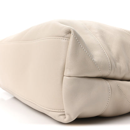 SAINT LAURENT Lambskin Matelasse Large Jamie Pochon Crema Soft