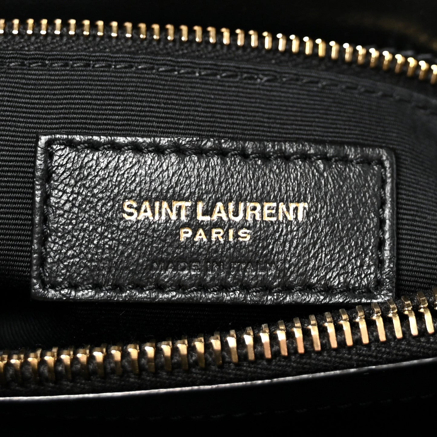 Saint Laurent Calfskin Y Quilted Monogram Medium Loulou Chain Satchel Black