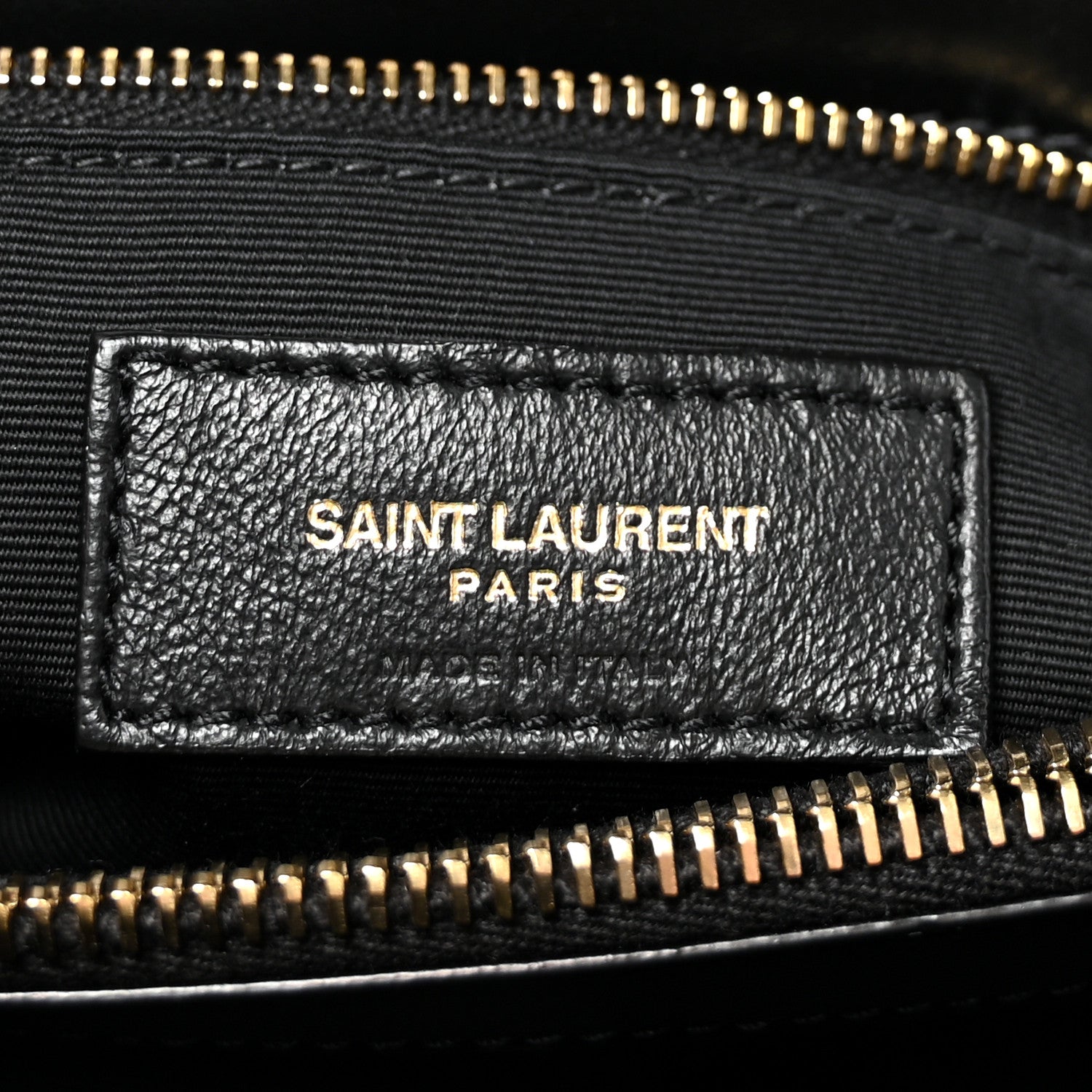 Saint Laurent Calfskin Y Quilted Monogram Medium Loulou Chain Satchel Black