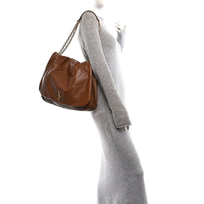 Saint Laurent Lambskin Matelasse Monogram Large Jamie 4.3 Shoulder Bag Light Fox
