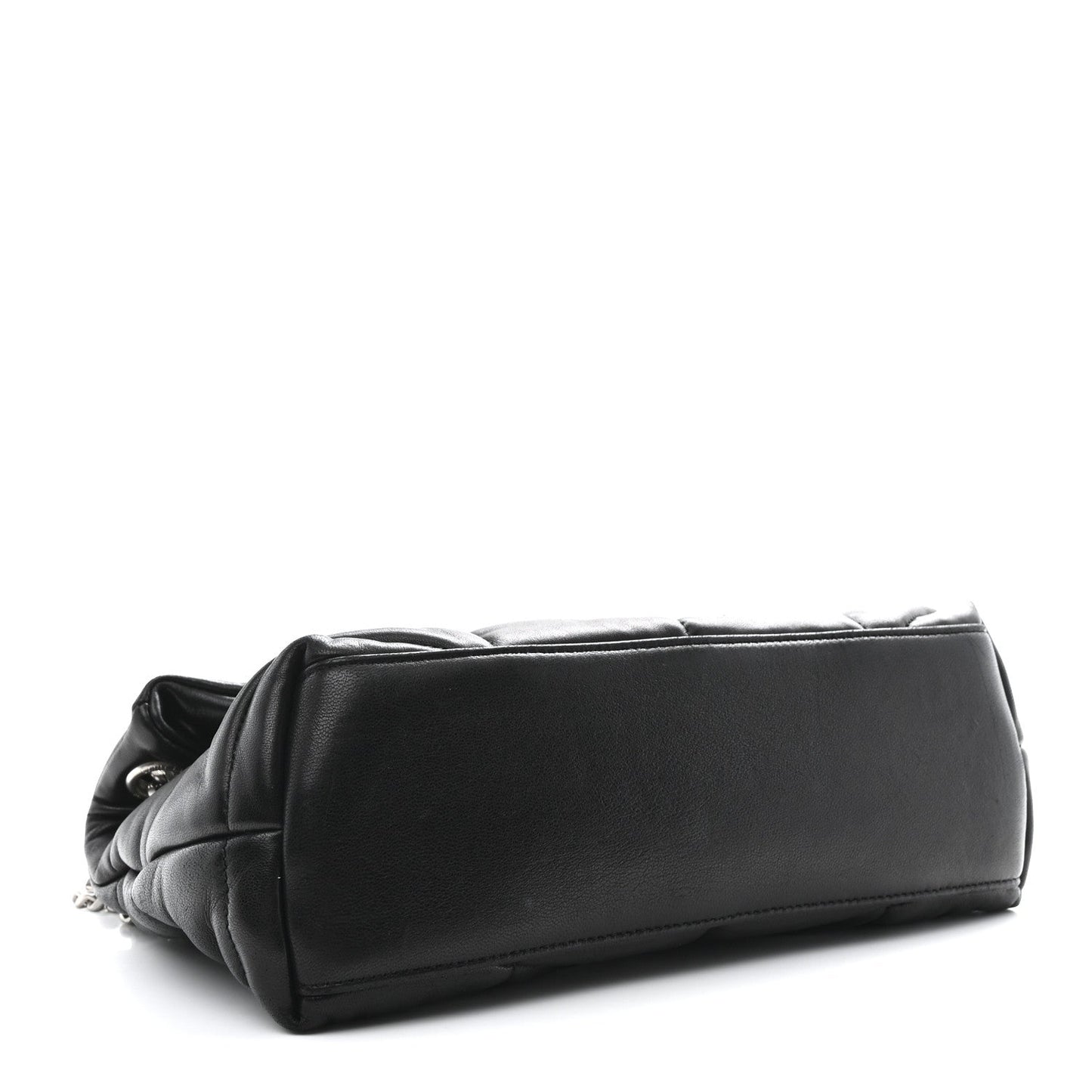 Saint Laurent Loulou Puffer Small Quilted Lambskin Leather Satchel Black