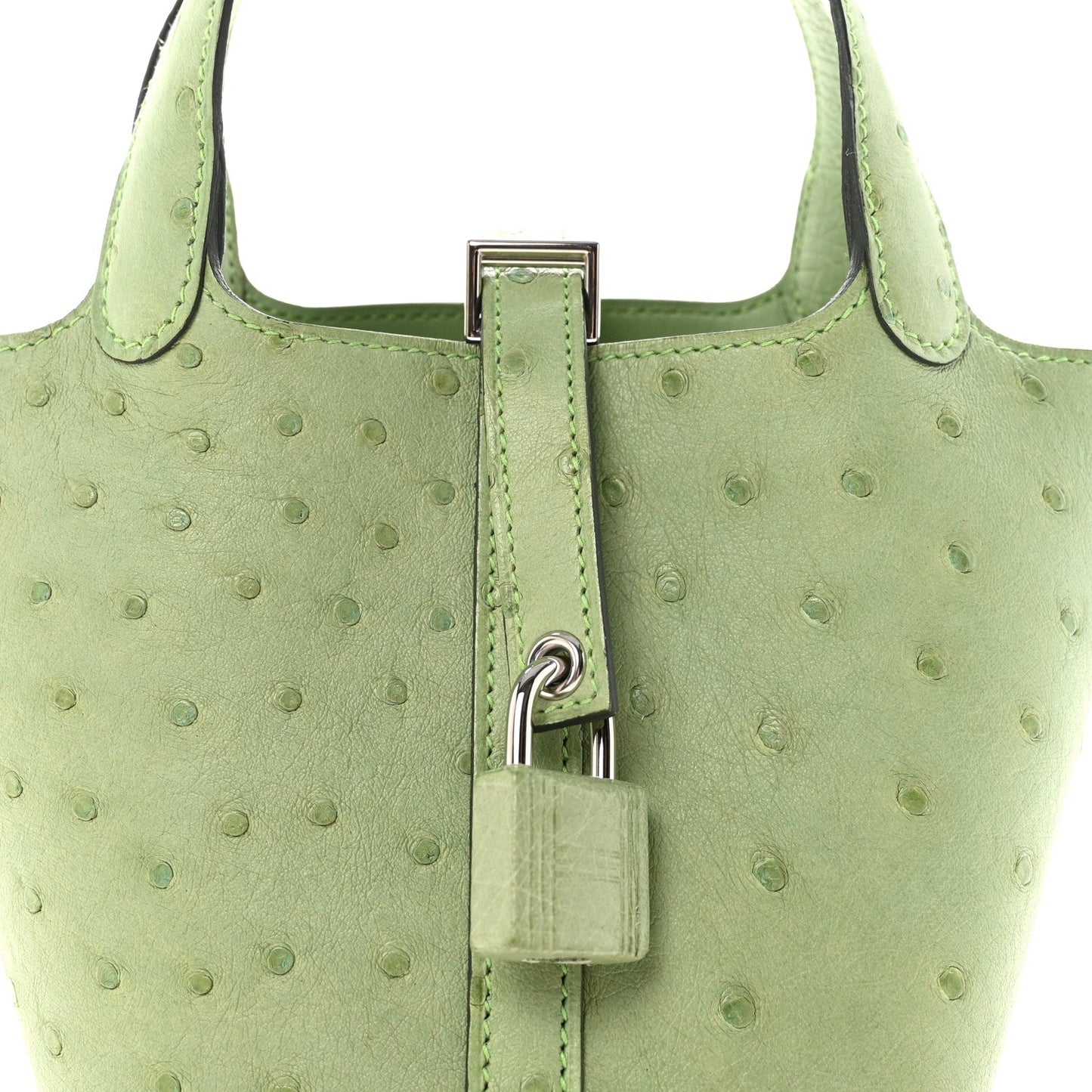 Ostrich Micro Picotin Lock Vert Criquet