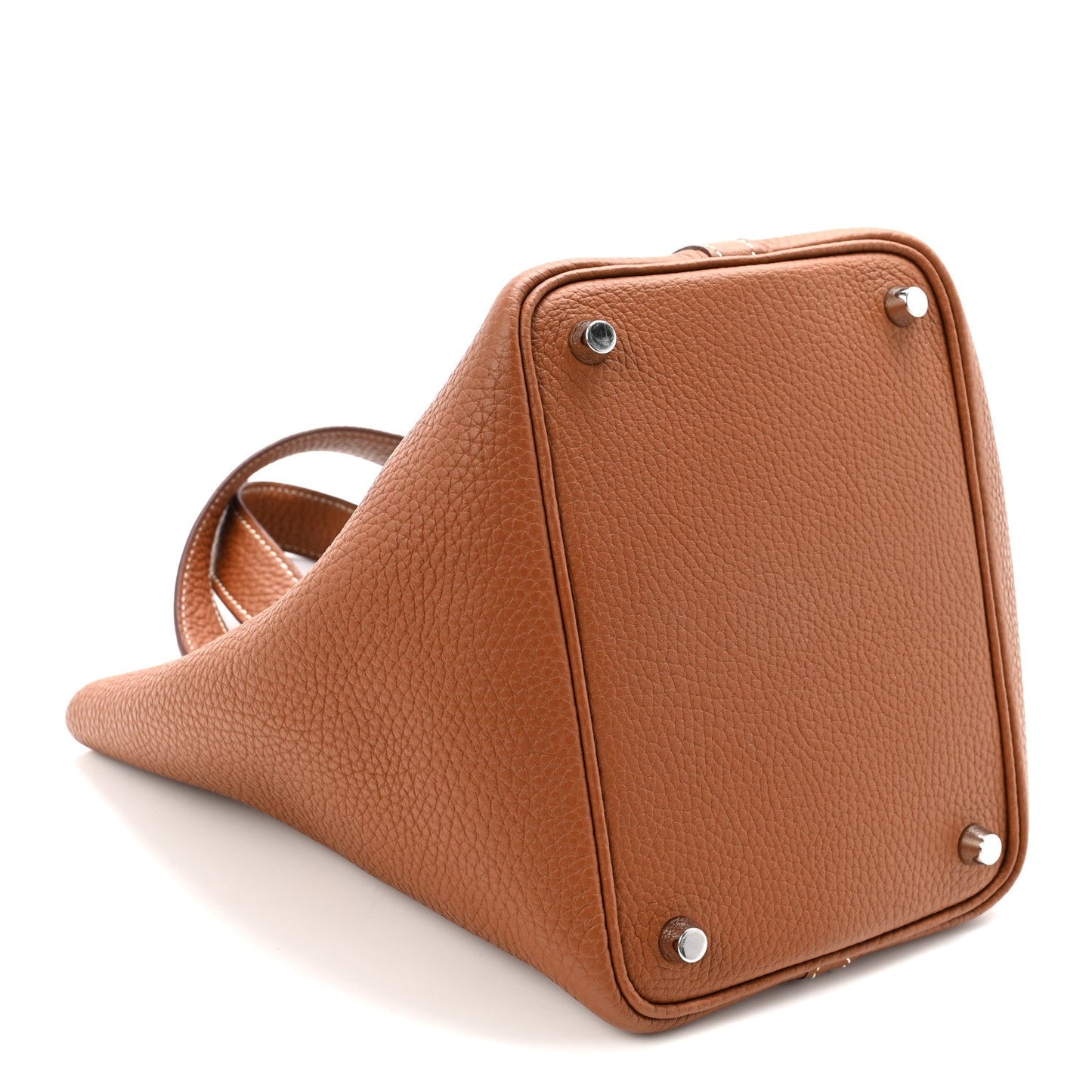 Taurillon Clemence Picotin Lock 18 PM Gold Tote Bag