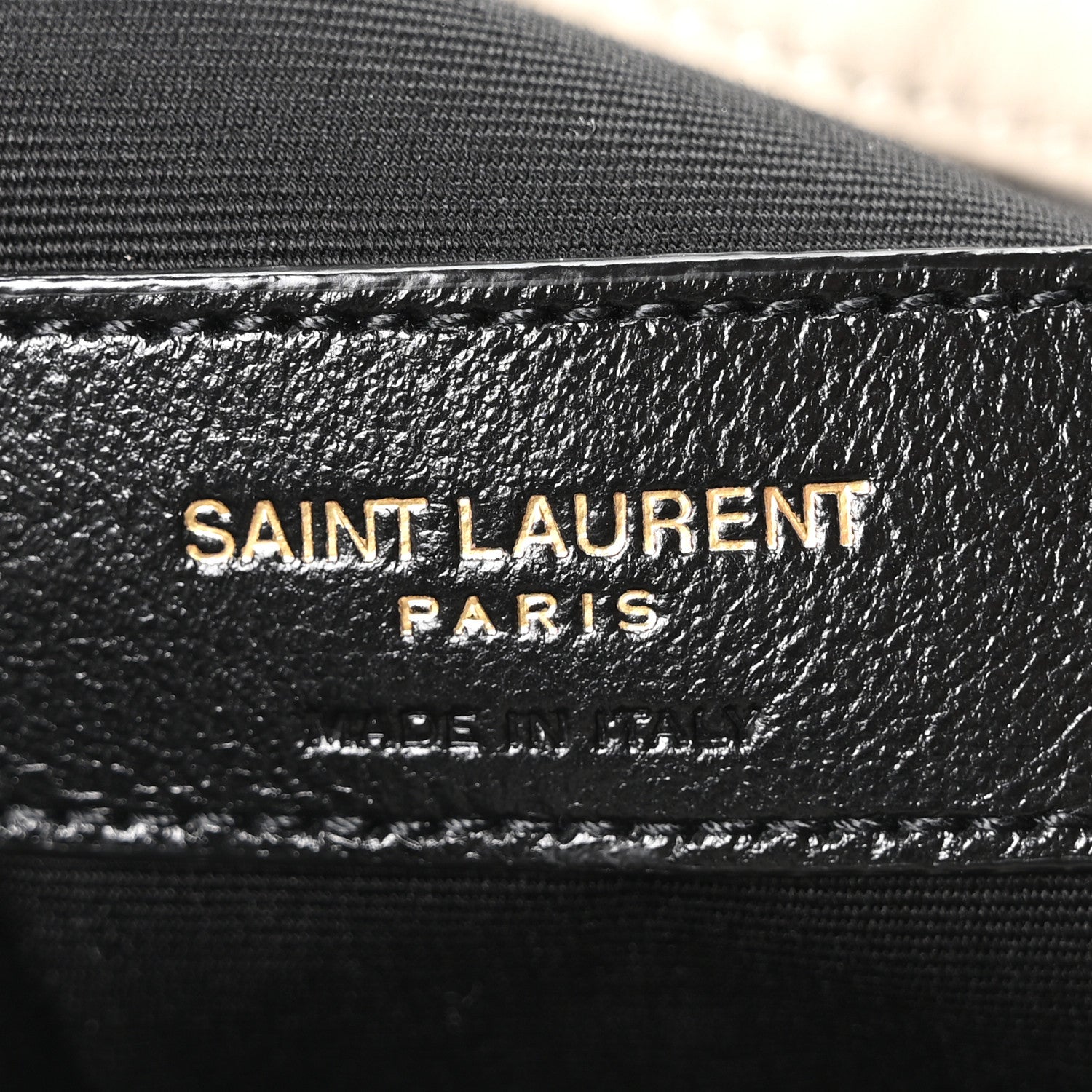 SAINT LAURENT Lambskin Matelasse Large Jamie Pochon Crema Soft