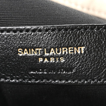 SAINT LAURENT Lambskin Matelasse Large Jamie Pochon Crema Soft