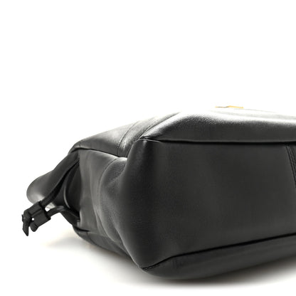 Saint Laurent Jamie Lambskin Small Shopping Tote Black