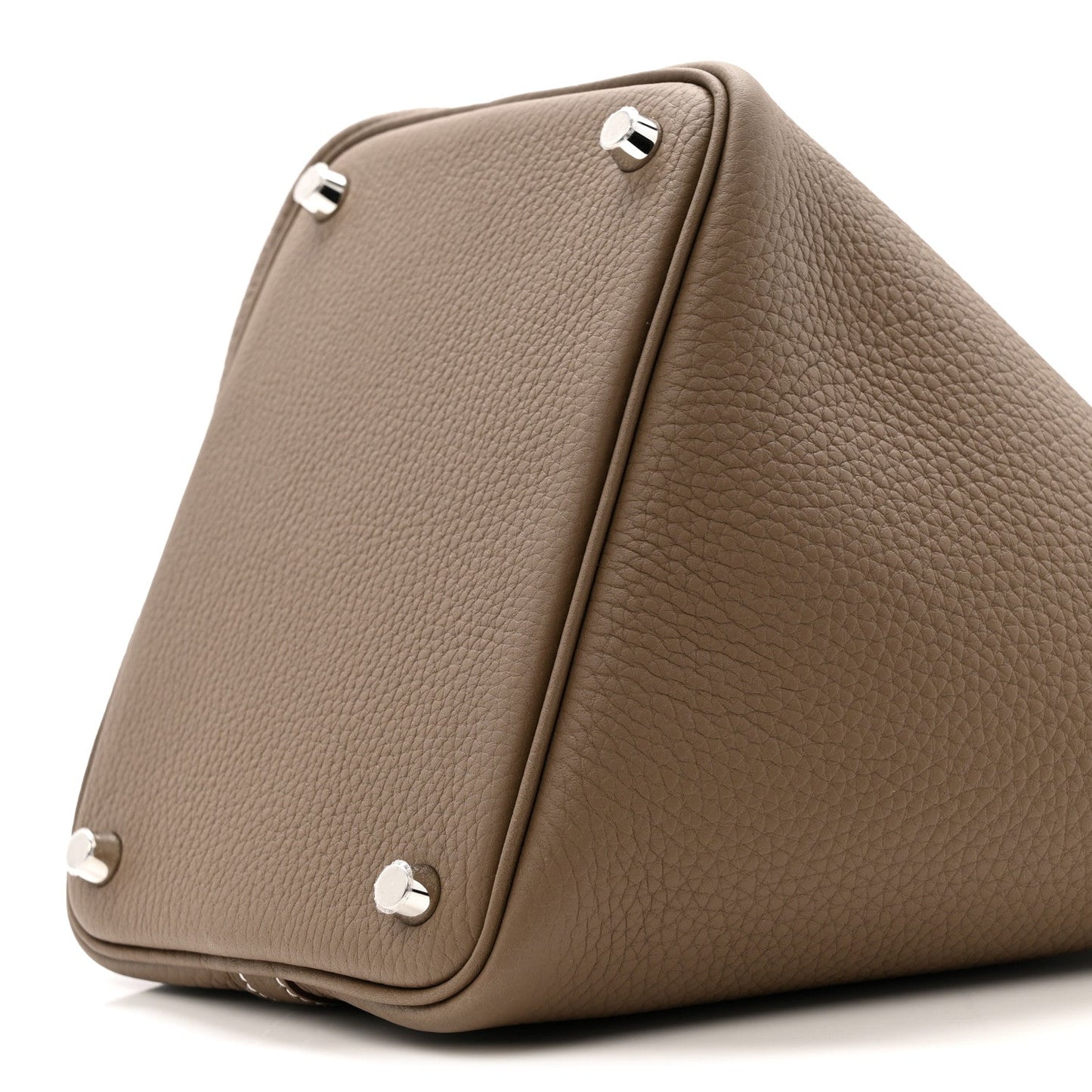 Taurillon Clemence Picotin Lock 18 PM Etoupe Tote Bag