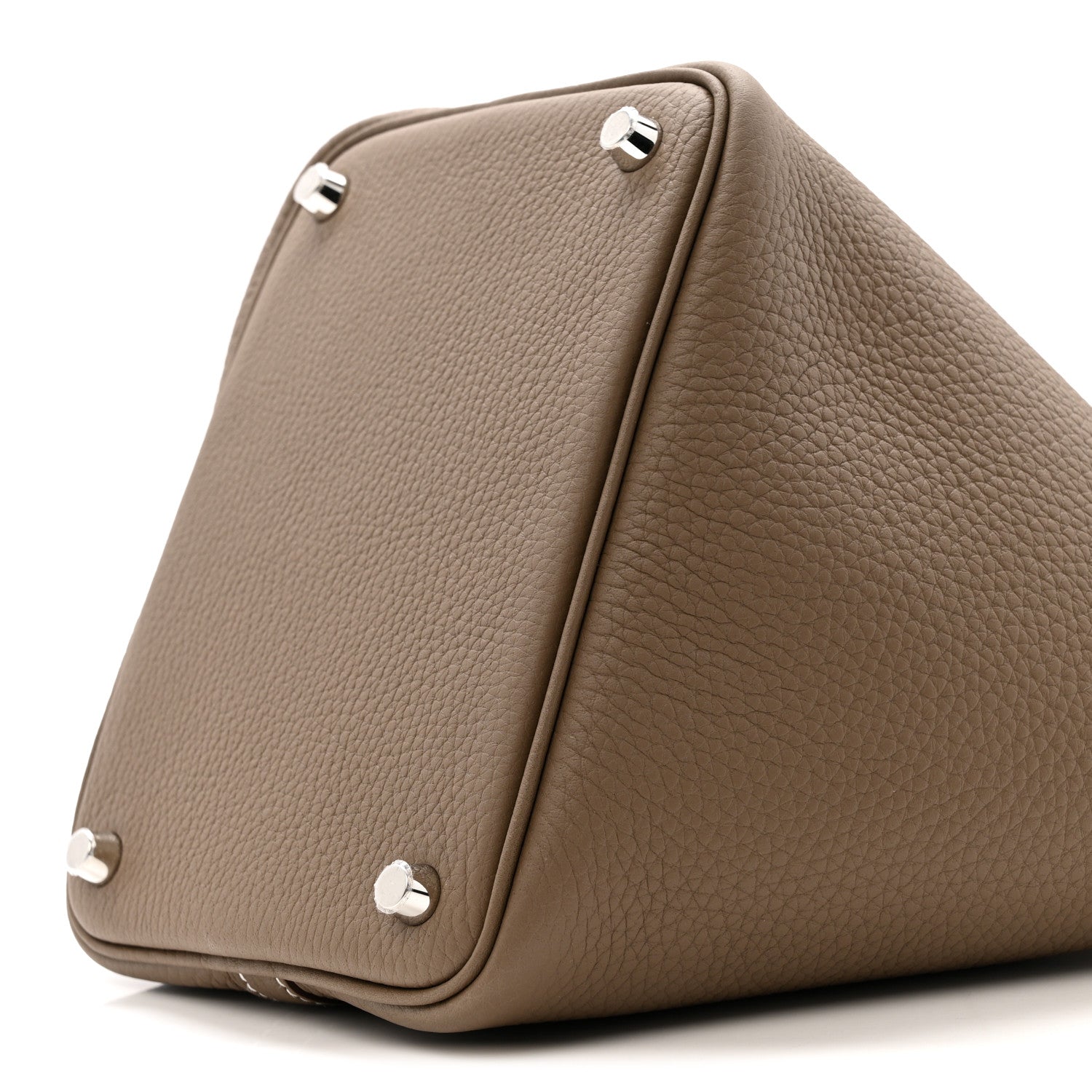 Taurillon Clemence Picotin Lock 18 PM Etoupe Tote Bag