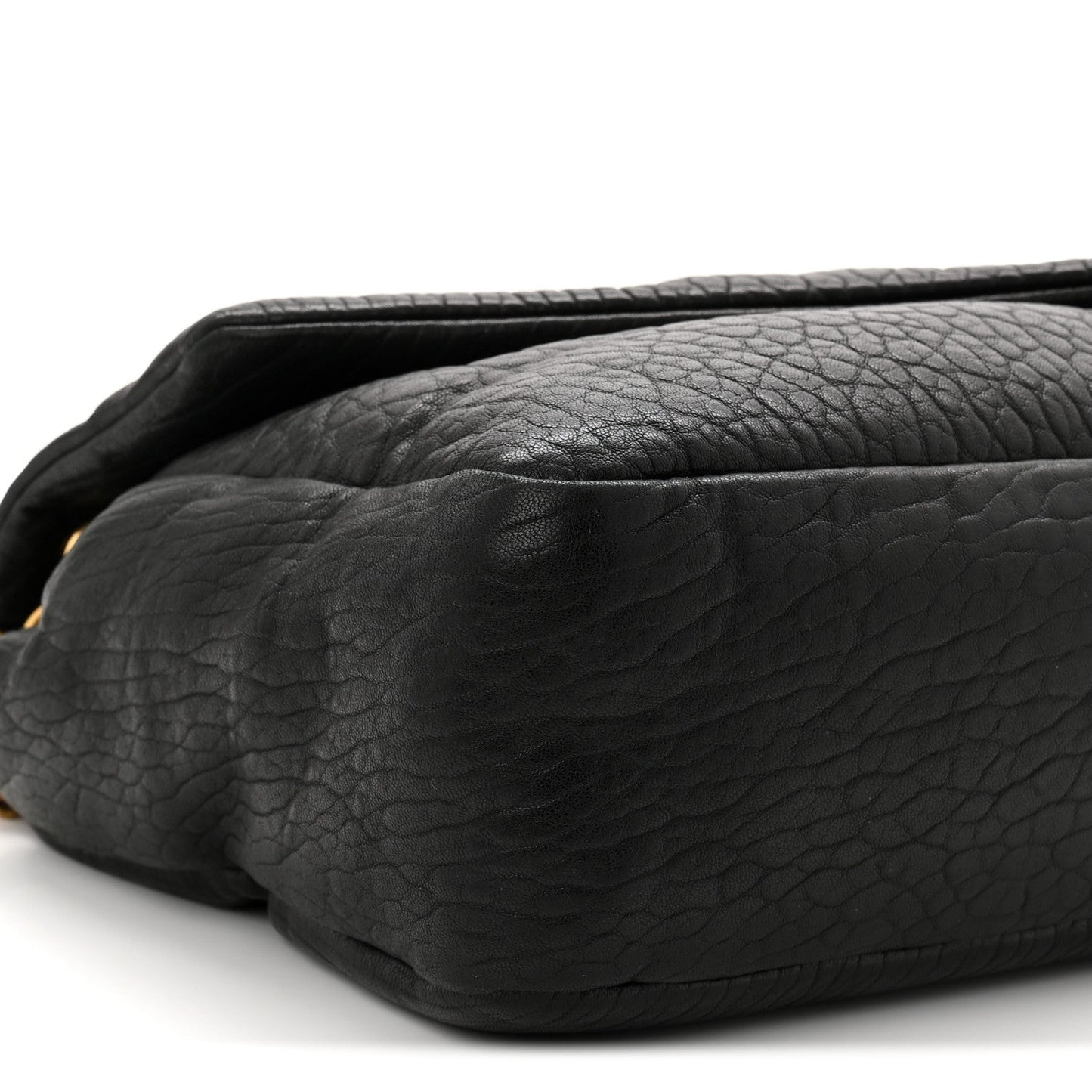 Saint Laurent Grained Lambskin Large Calypso Black