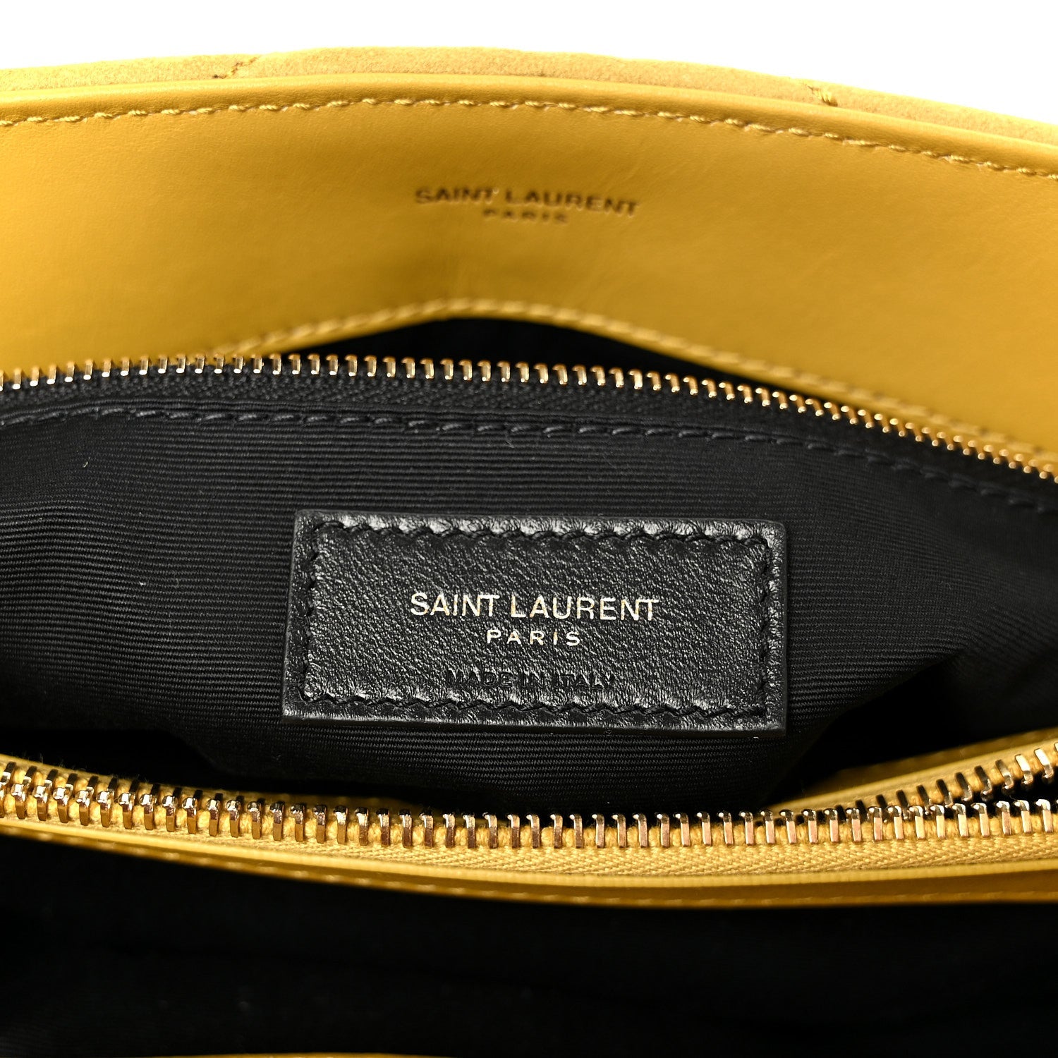 Saint Laurent Suede Y Quilted Monogram Medium Loulou Chain Satchel Chartreuse