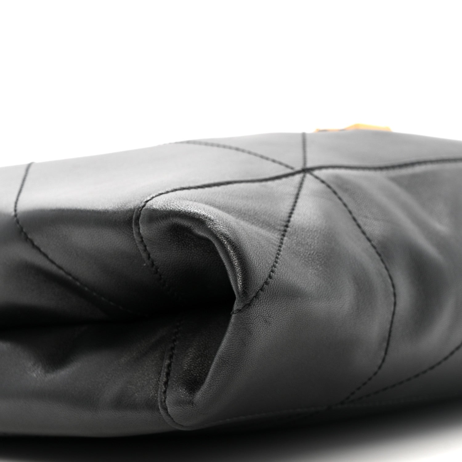 Saint Laurent Lambskin Matelasse Monogram Medium Jamie 4.3 Pochon Black