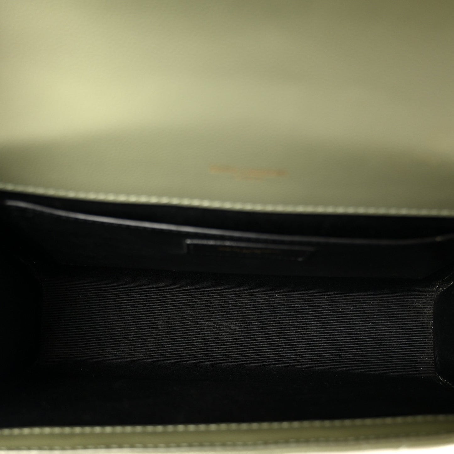 Saint Laurent Grain De Poudre Matelasse Triquilt Medium Monogram Satchel Light Sage