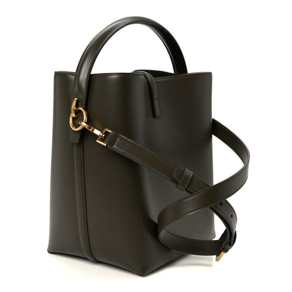 Saint Laurent Shiny Calfskin Le 37 Bucket Bag Arabica