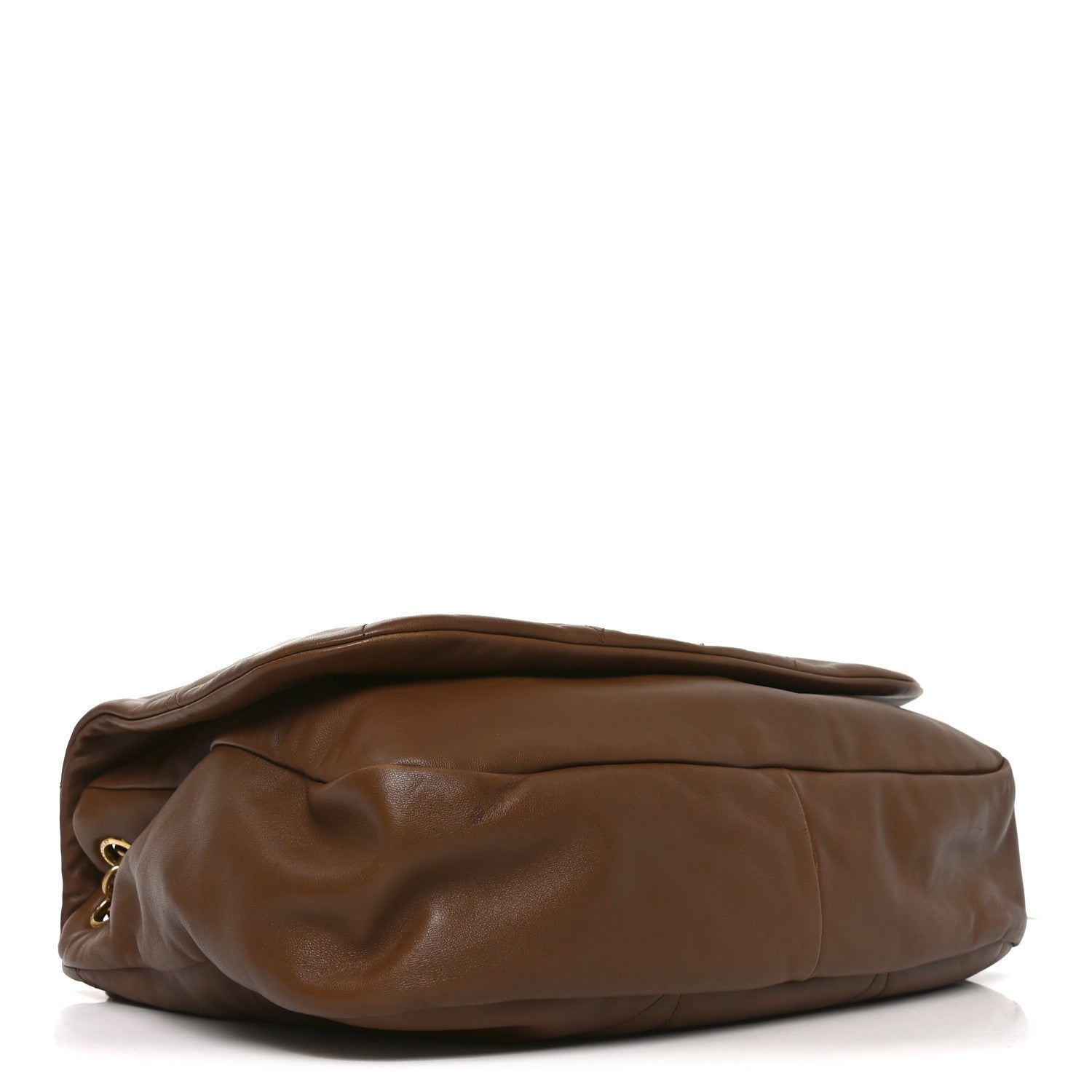 Saint Laurent Matelasse Monogram Large Jamie Lambskin Shoulder Bag Light Fox