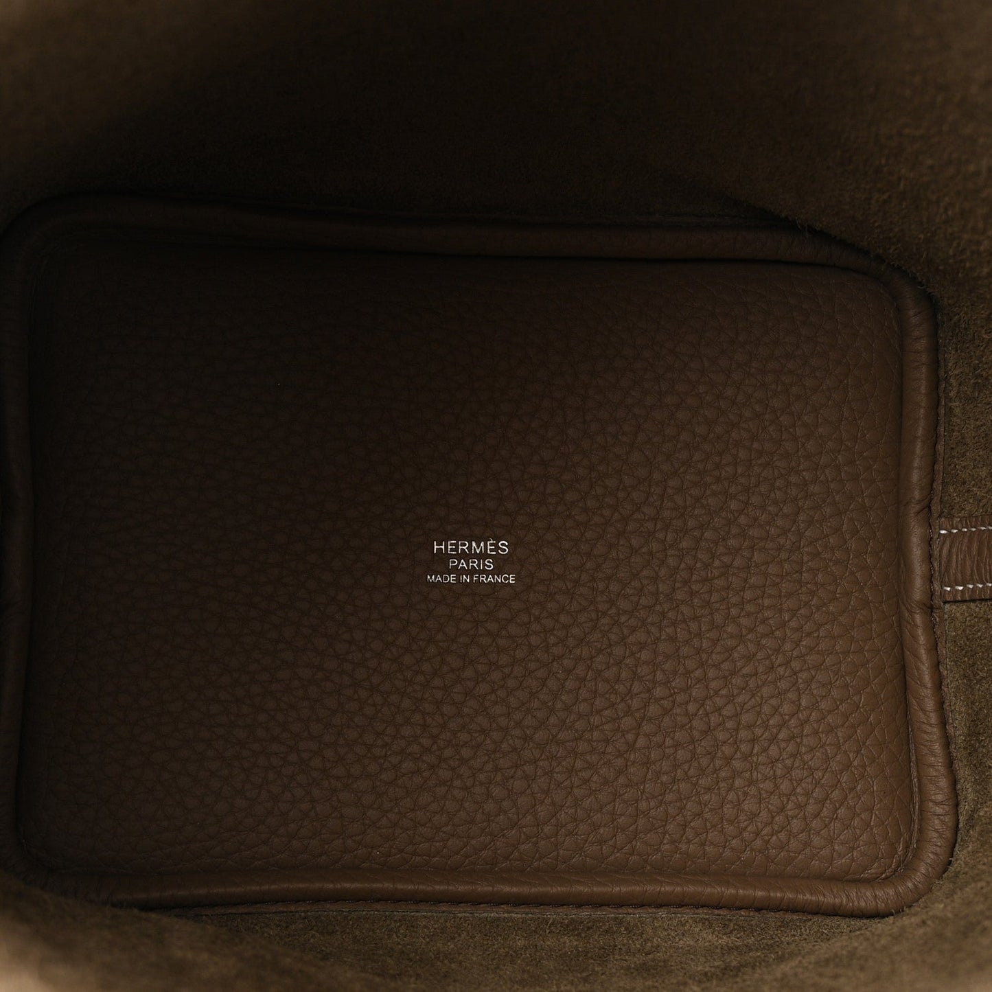 Taurillon Clemence Picotin Lock 18 PM Etoupe Tote Bag