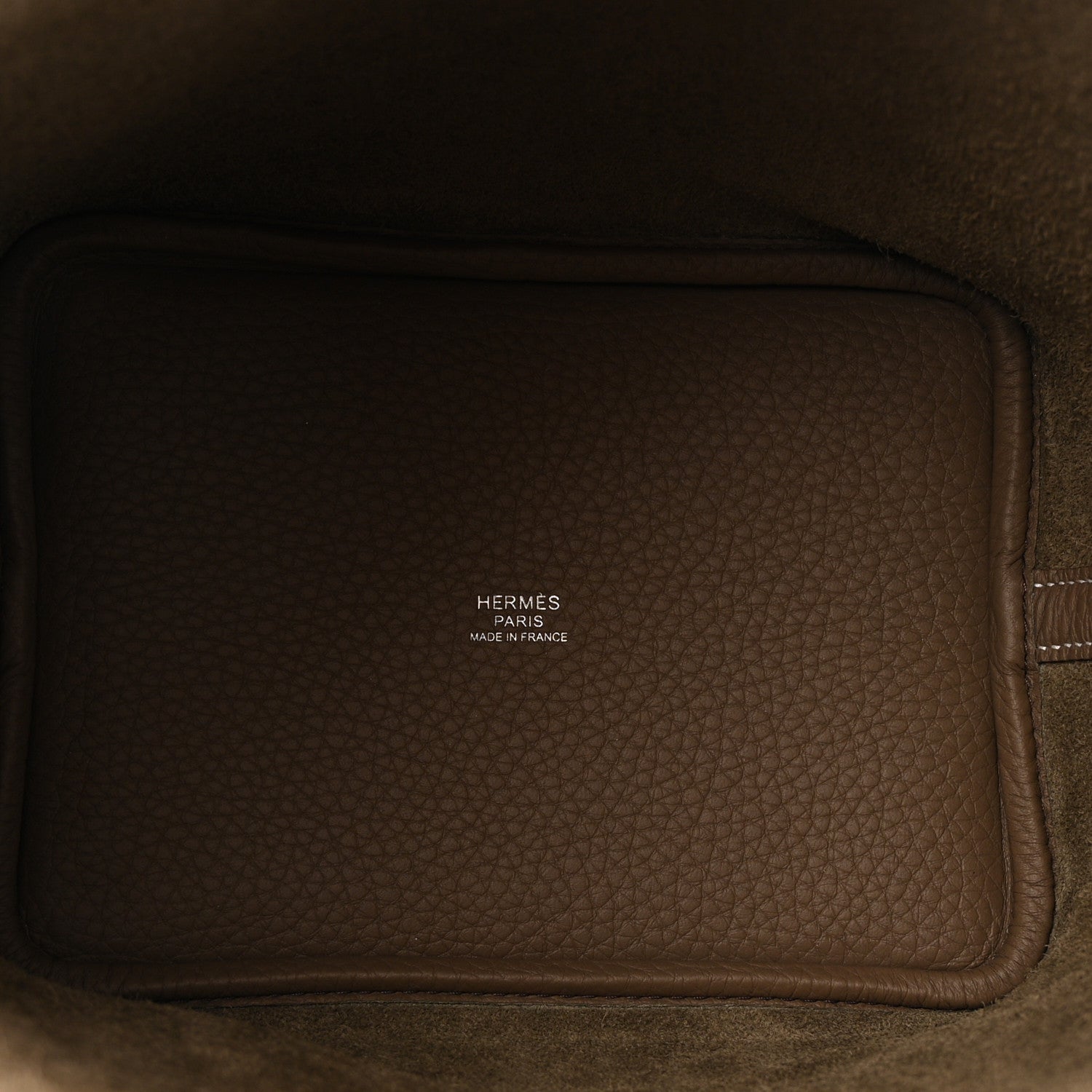 Taurillon Clemence Picotin Lock 18 PM Etoupe Tote Bag