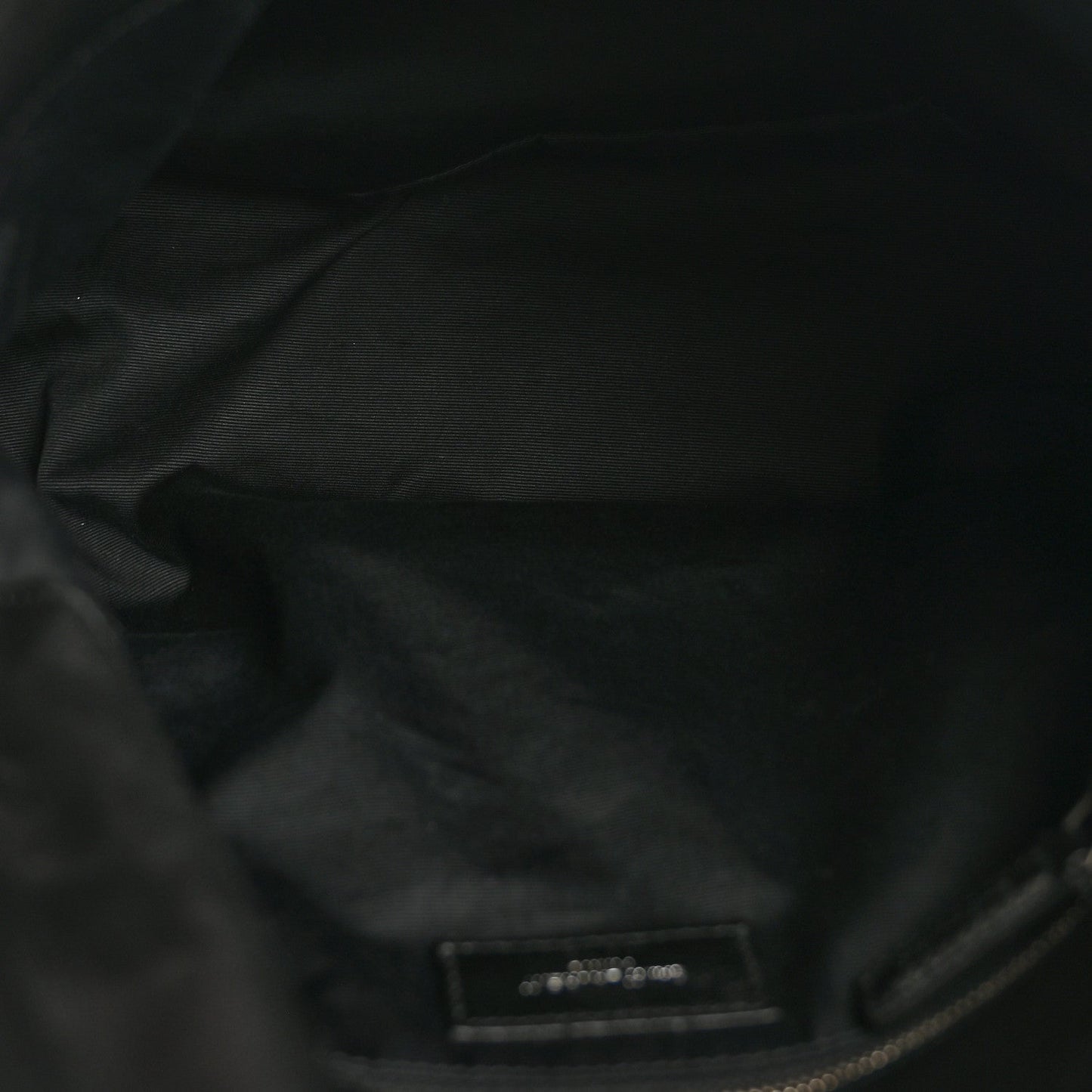 Saint Laurent Lambskin Quilted Medium Loulou Puffer Monogram Chain Satchel Black