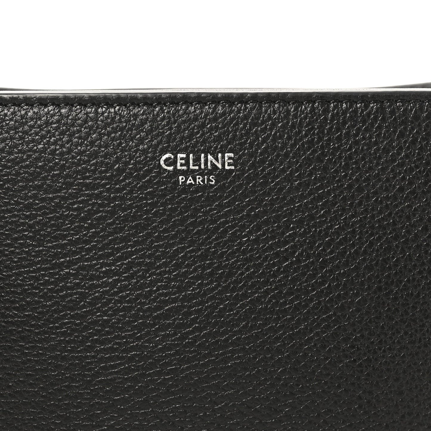 Black leather lining with CELINE PARIS stamped logo