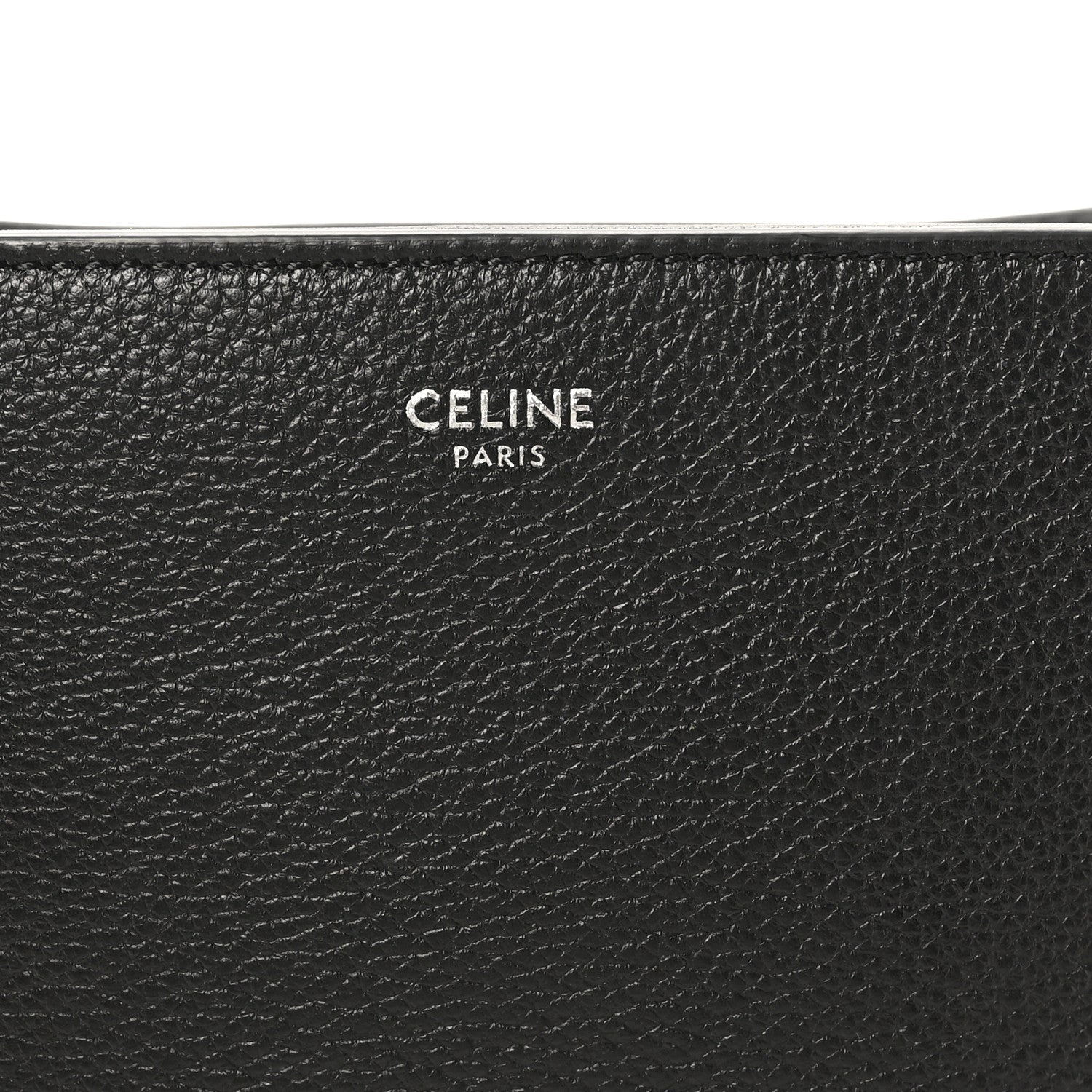 Black leather lining with CELINE PARIS stamped logo