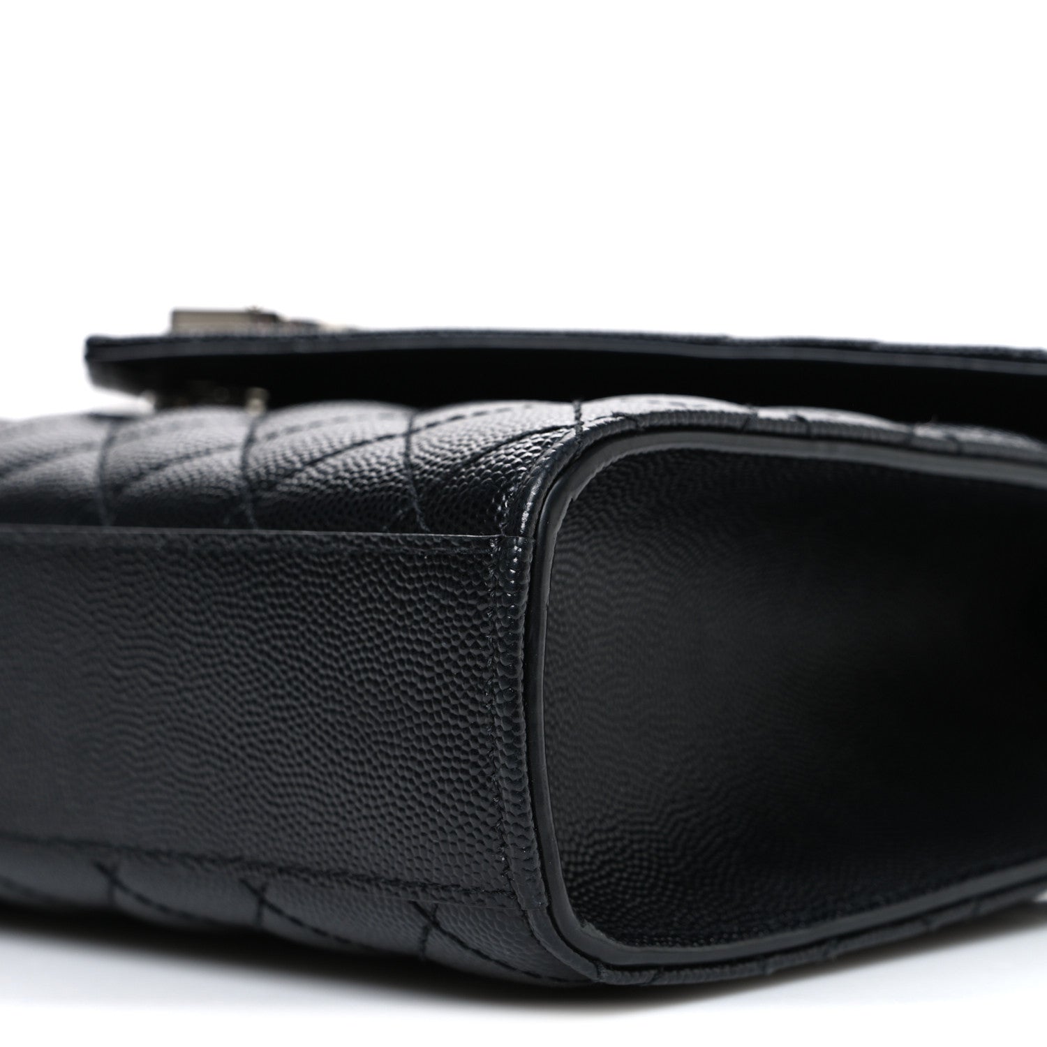 Saint Laurent Grain De Poudre Textured Mixed Matelasse Triquilt Medium Monogram Satchel