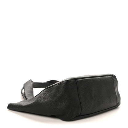 SAINT LAURENT Grained Deerskin Bea Tote Black