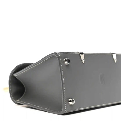 Goyardine Structure Mini Saigon Bag in Grey Canvas Leather - NEESTRA