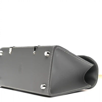 Goyardine Structure Mini Saigon Bag in Grey Canvas Leather - NEESTRA