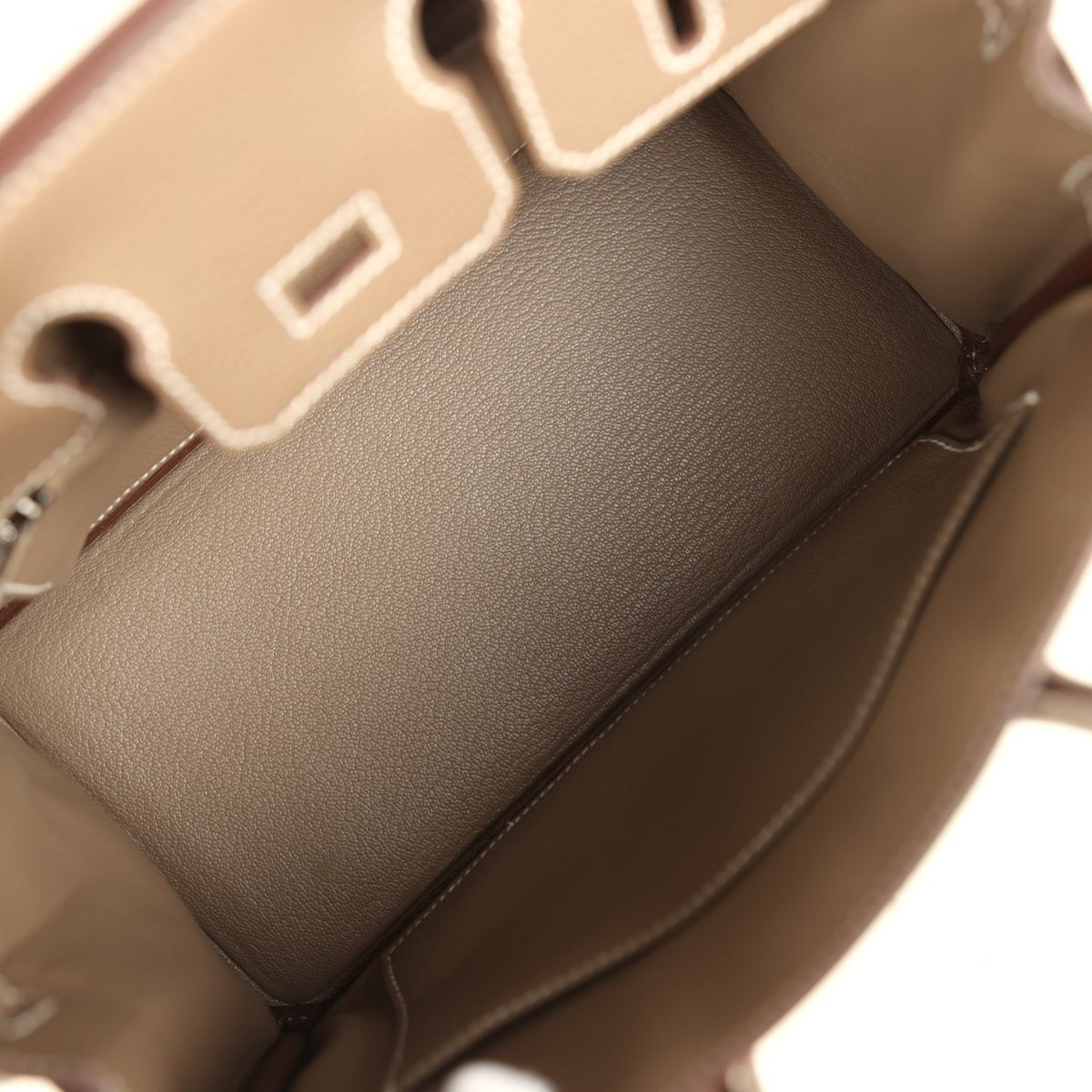 Hermes Birkin 25 Etoupe Togo Leather Brushed Palladium Hardware - NEESTRA