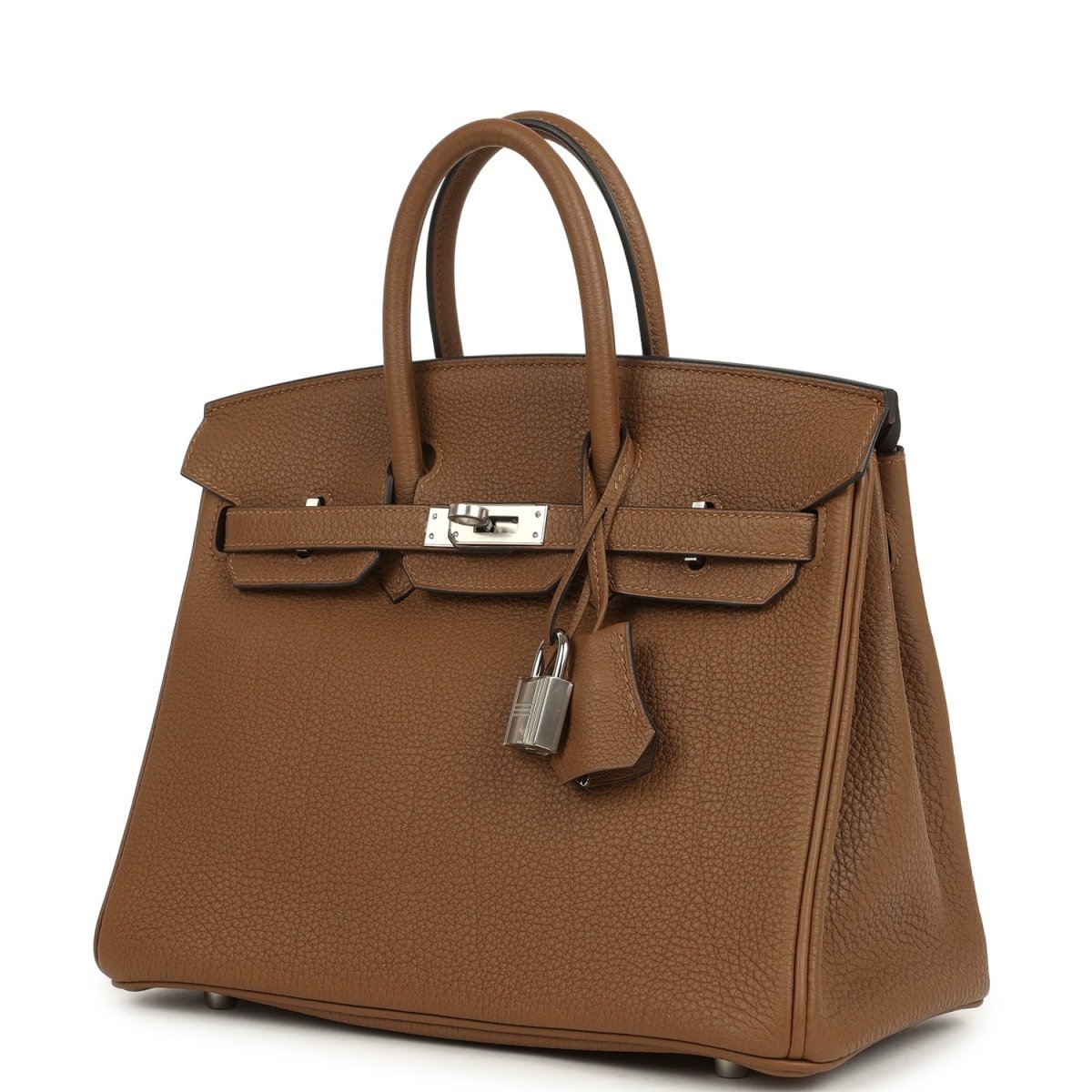 Hermes Birkin 25 Handbag Alezan Togo Leather Palladium Hardware - NEESTRA