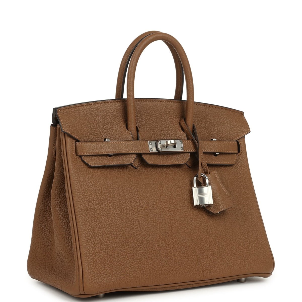 Hermes Birkin 25 Handbag Alezan Togo Leather Palladium Hardware - NEESTRA