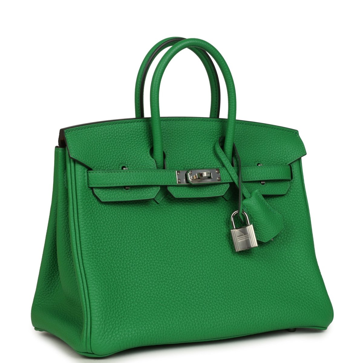 Hermes Birkin 25 Handbag Bambou Togo Leather Palladium Hardware - NEESTRA