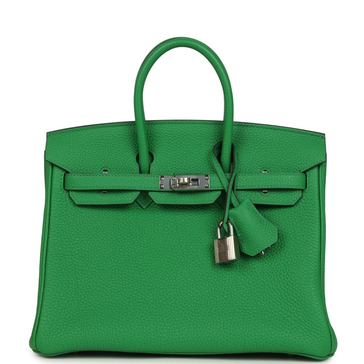 Hermes Birkin 25 Handbag Bambou Togo Leather Palladium Hardware - NEESTRA