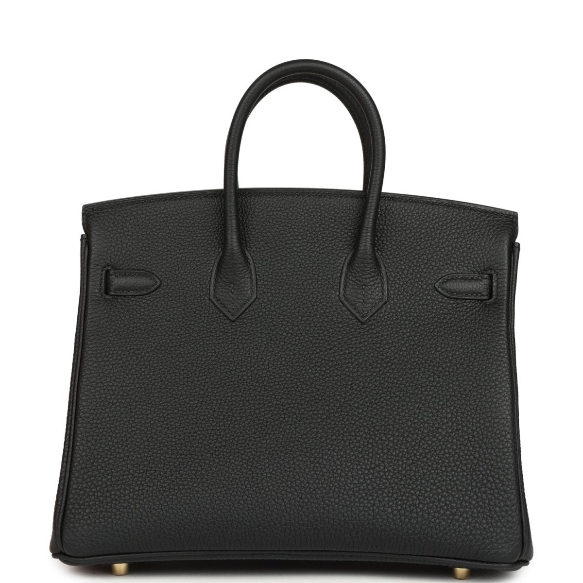 Hermes Birkin 25 Handbag Black Togo Leather Gold Hardware - NEESTRA