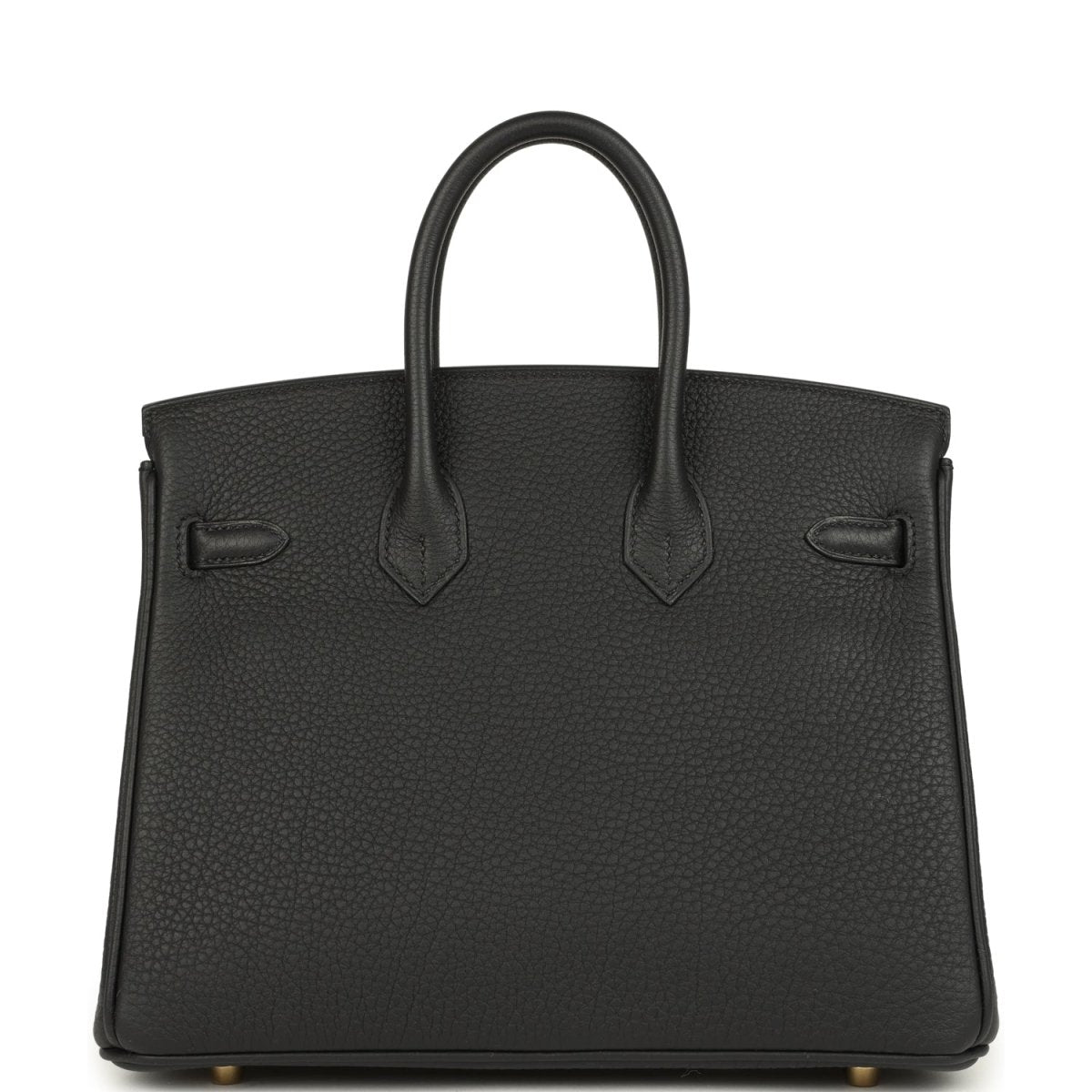Hermes Birkin 25 Handbag Black Togo Leather Permabrass Hardware - NEESTRA