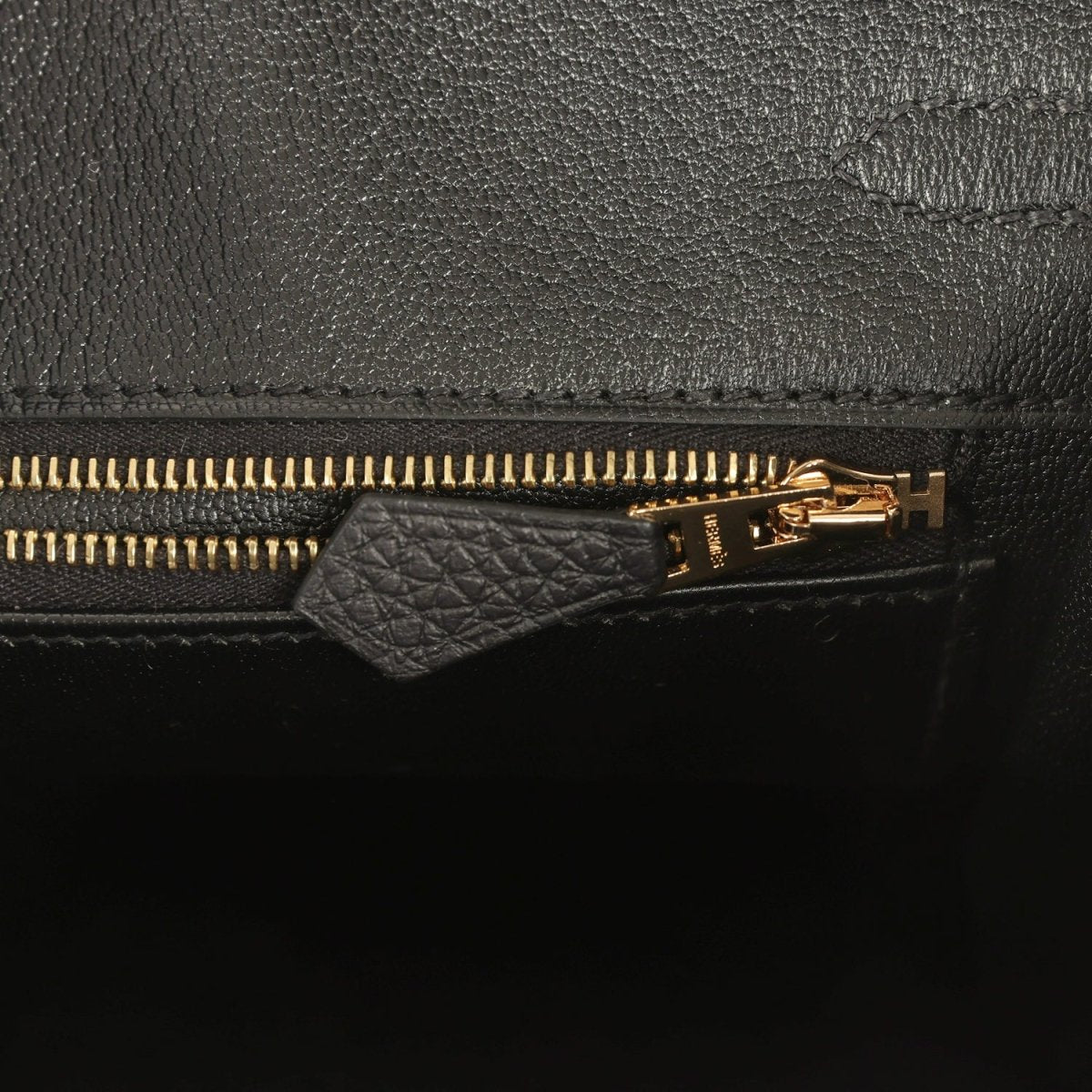 Hermes Birkin 25 Handbag Black Togo Leather Permabrass Hardware - NEESTRA