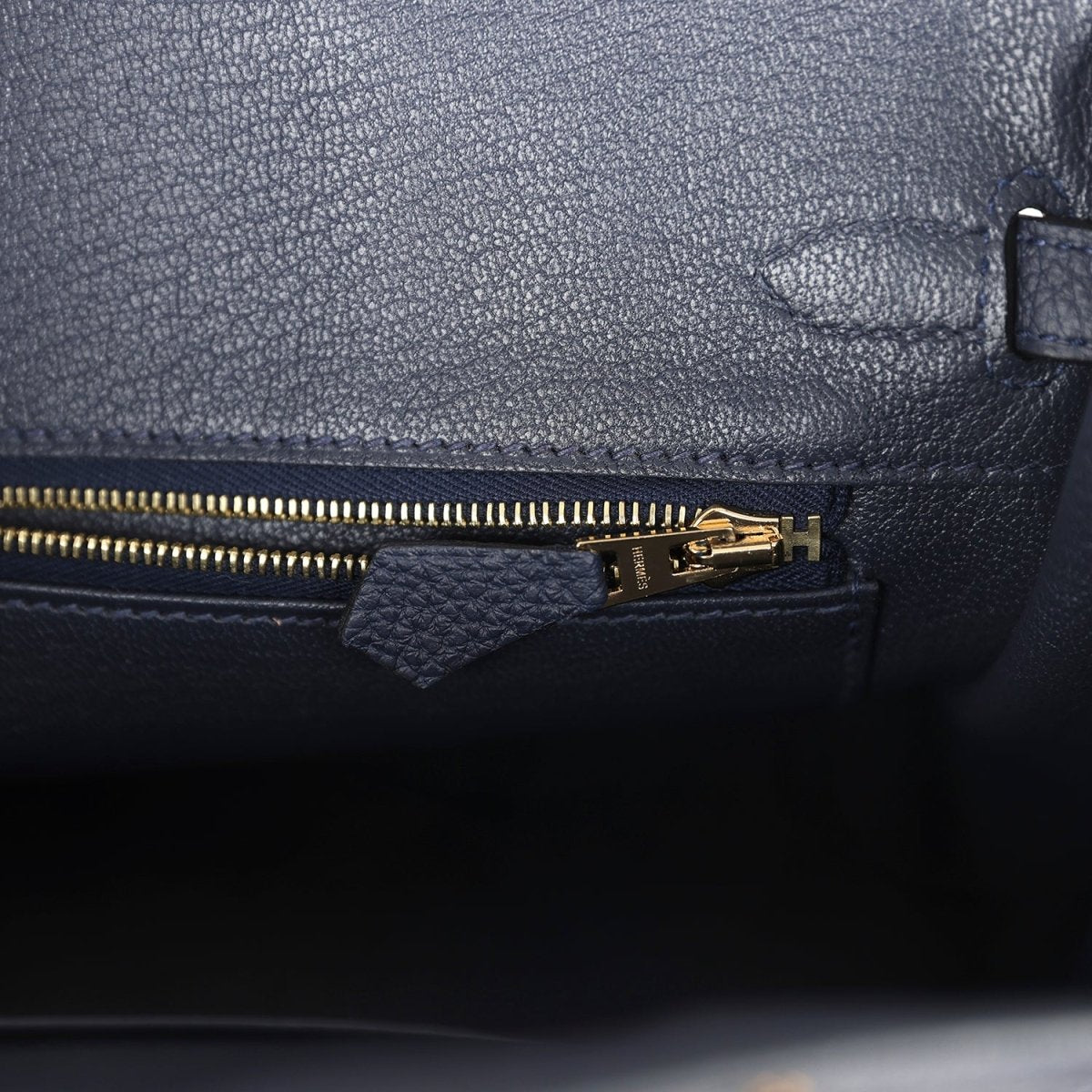Hermes Birkin 25 Handbag Bleu Nuit Togo Gold Hardware - NEESTRA