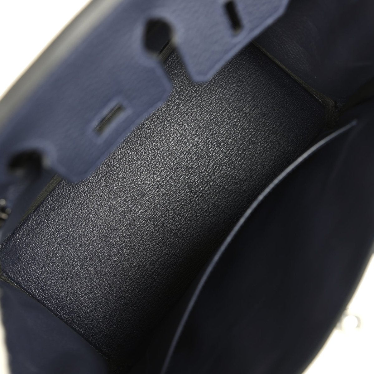 Hermes Birkin 25 Handbag Bleu Nuit Togo Palladium Hardware - NEESTRA