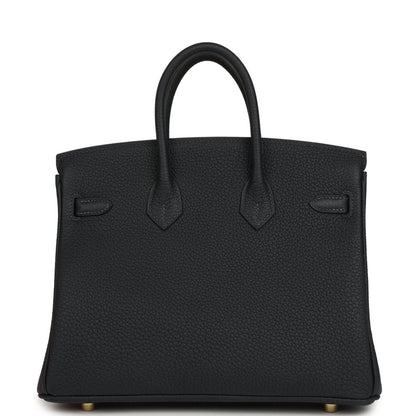 Hermes Birkin 25 Handbag Caban Togo Leather Gold Hardware - NEESTRA