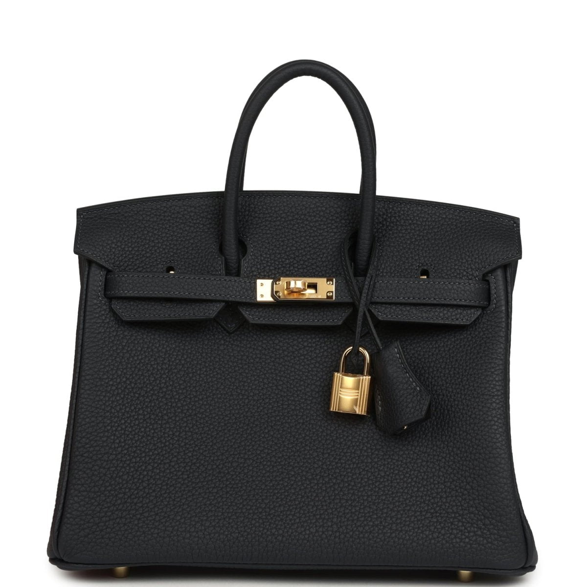 Hermes Birkin 25 Handbag Caban Togo Leather Gold Hardware - NEESTRA