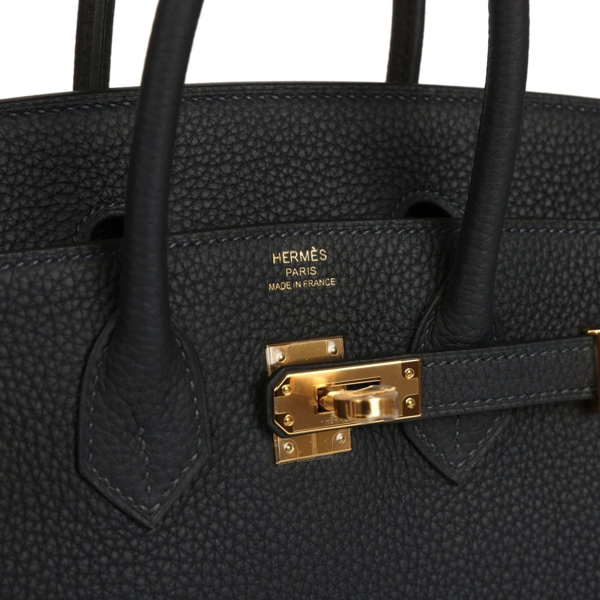 Hermes Birkin 25 Handbag Caban Togo Leather Gold Hardware - NEESTRA