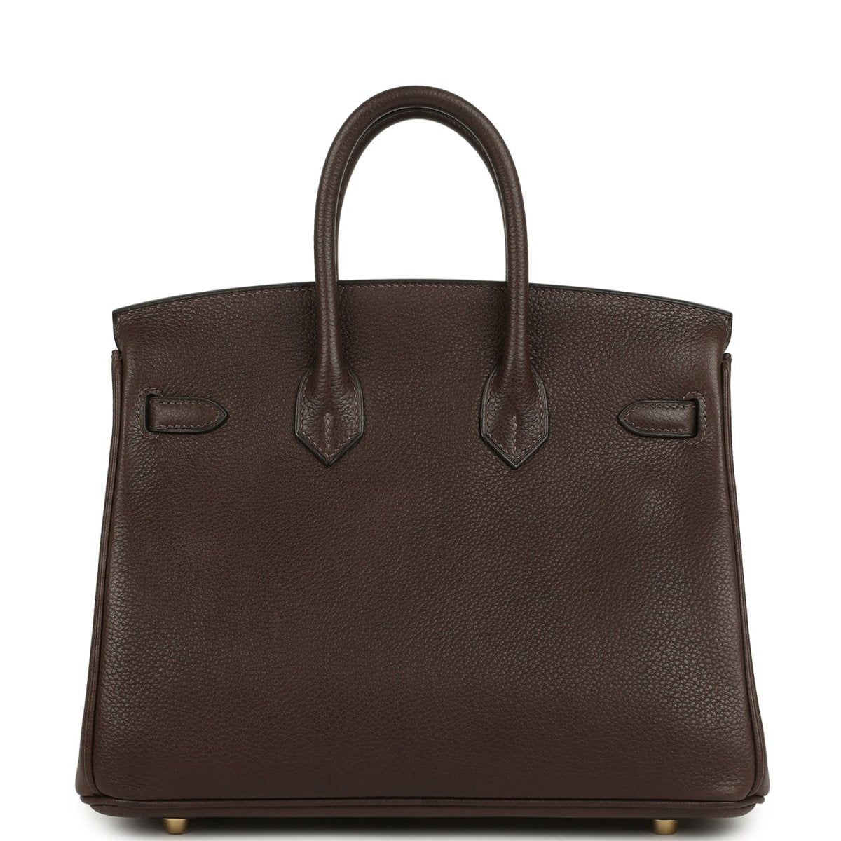 Hermes Birkin 25 Handbag Ebene Barenia Faubourg Gold Hardware - NEESTRA