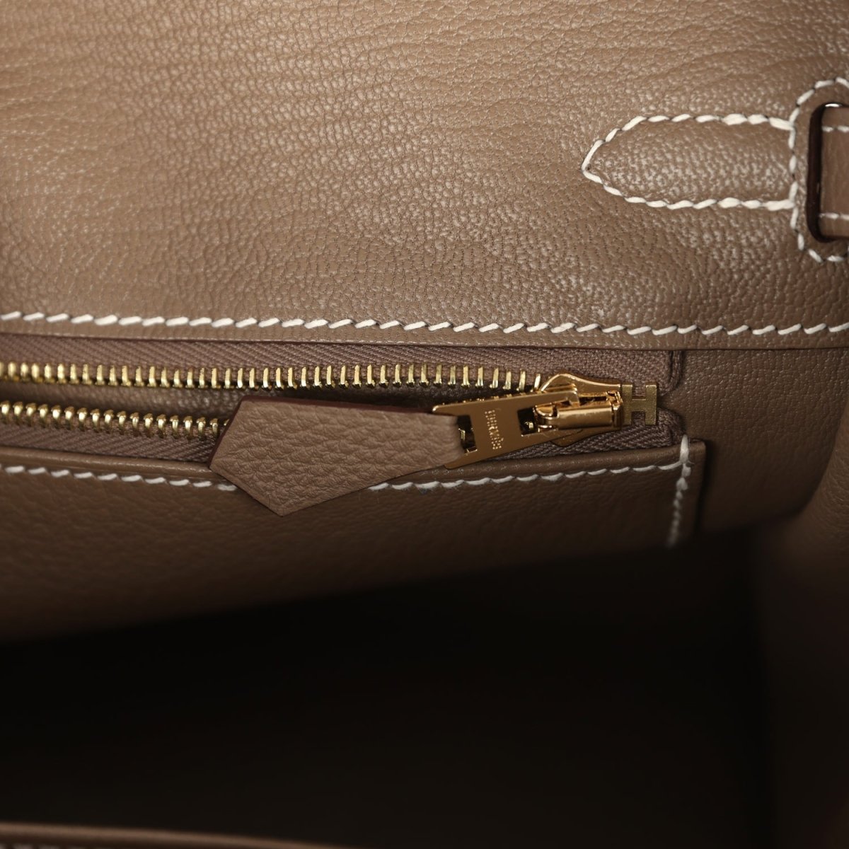 Hermes Birkin 25 Handbag Etoupe Togo Leather Gold Hardware - NEESTRA