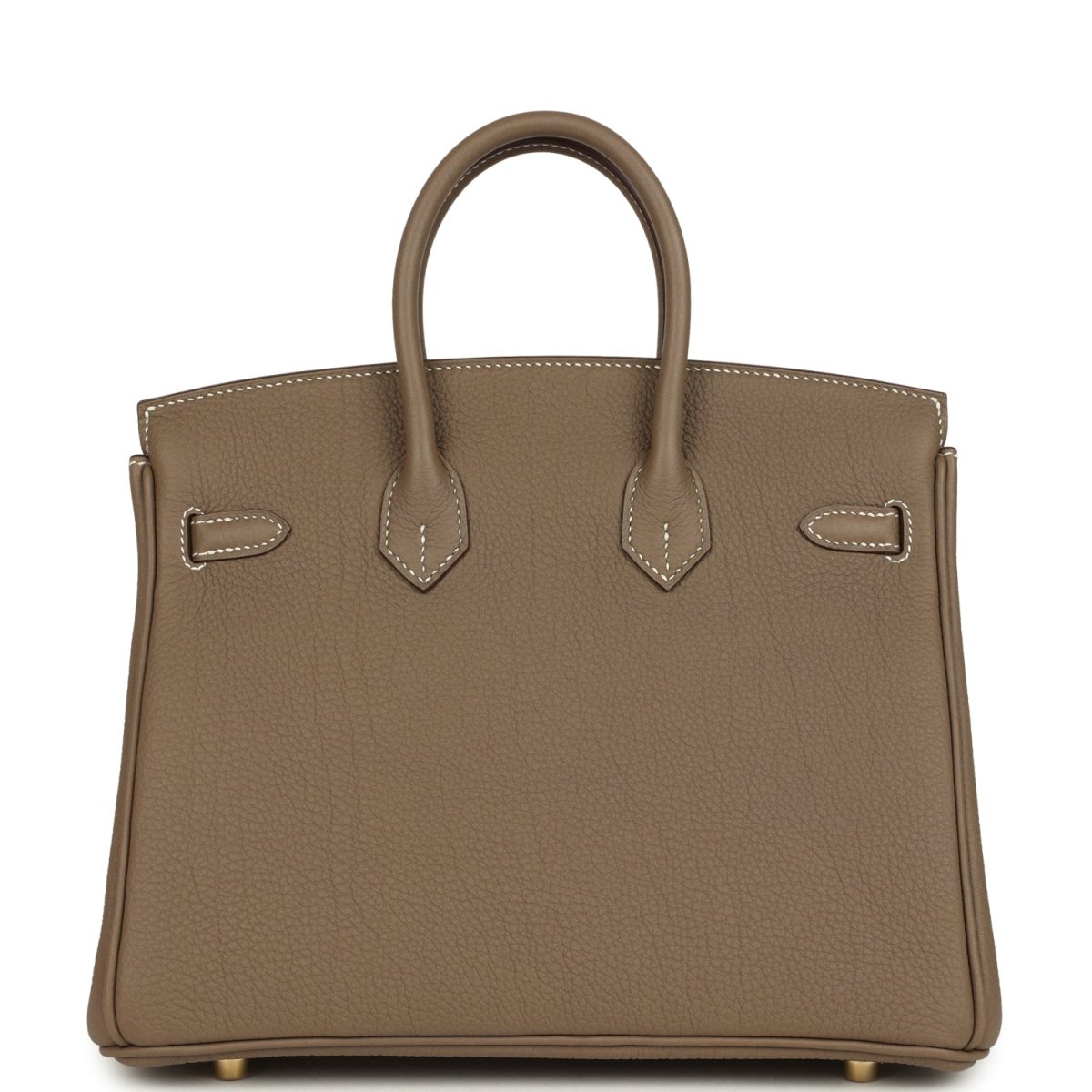 Hermes Birkin 25 Handbag Etoupe Togo Leather Gold Hardware - NEESTRA