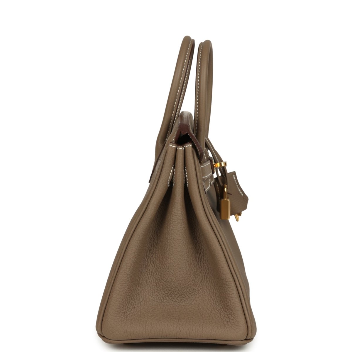 Hermes Birkin 25 Handbag Etoupe Togo Leather Gold Hardware - NEESTRA