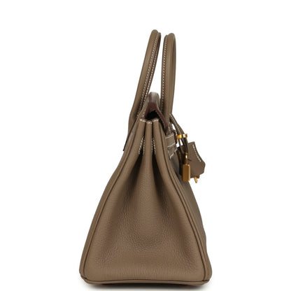 Hermes Birkin 25 Handbag Etoupe Togo Leather Gold Hardware - NEESTRA