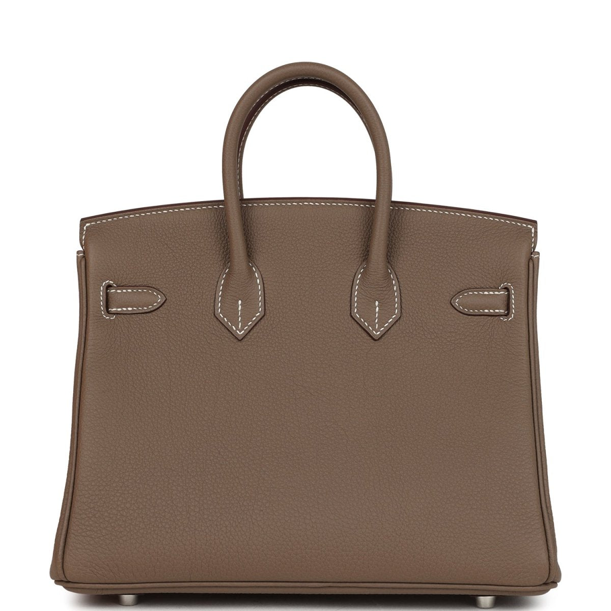 Hermes Birkin 25 Handbag Etoupe Togo Leather Palladium Hardware - NEESTRA