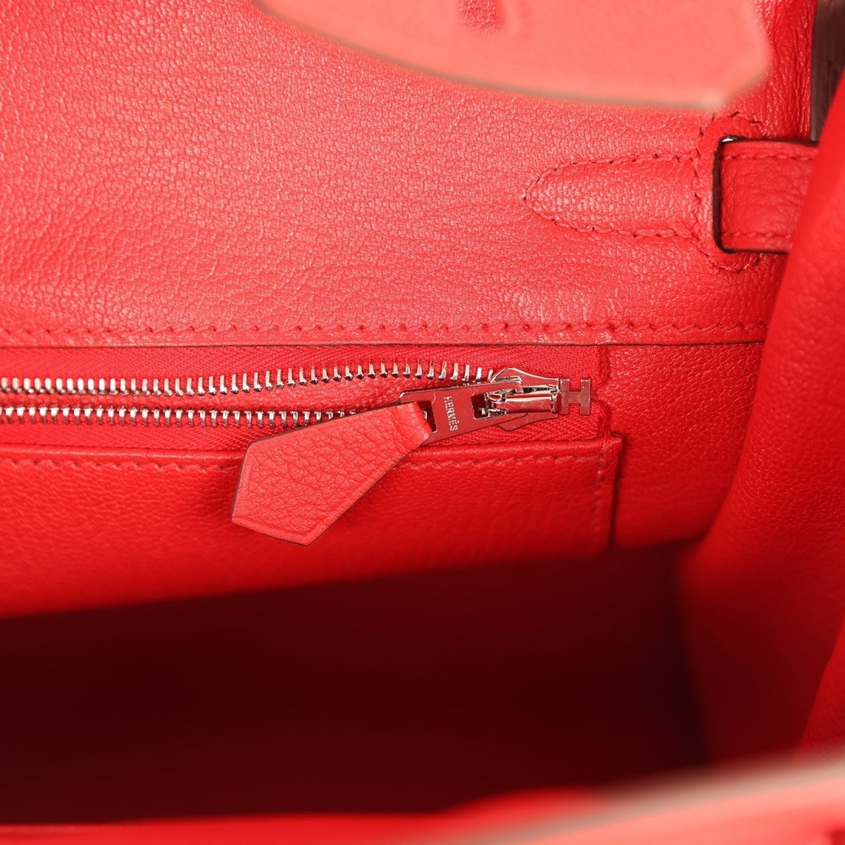 Hermes Birkin 25 Handbag Rouge de Coeur Togo Palladium Hardware - NEESTRA