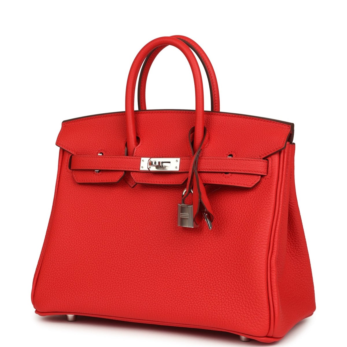 Hermes Birkin 25 Handbag Rouge de Coeur Togo Palladium Hardware - NEESTRA