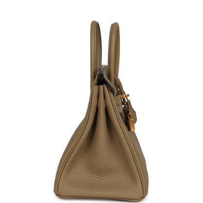 Hermes Birkin 25 Handbag Togo Leather Beige Marfa Gold Hardware - NEESTRA