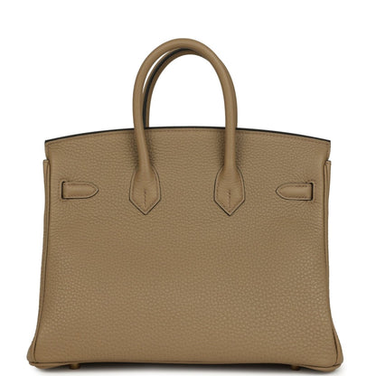 Hermes Birkin 25 Handbag Togo Leather Beige Marfa Gold Hardware - NEESTRA